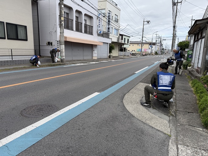 除草作業の様子
